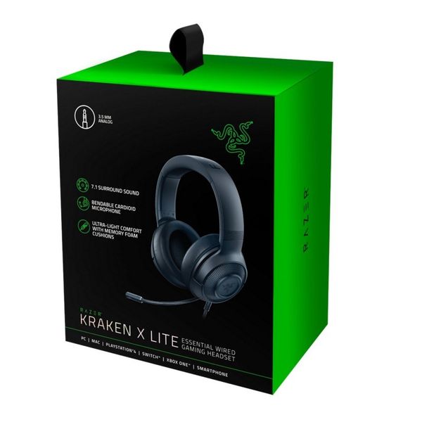 Headset Gaming RAZER Kraken X Lite 7.1