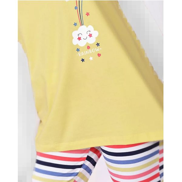 ست تی شرت آستین کوتاه و شلوارک زنانه مدل SB-SS-3433