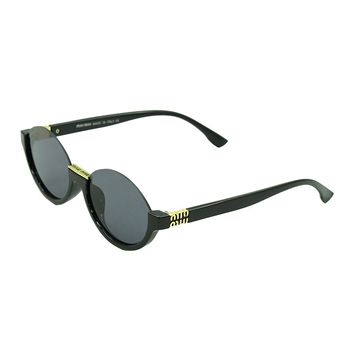 عینک آفتابی بیضی میو میو مدل MU1115بدون قاب