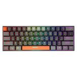 کیبورد گیمینگ تسکو مدل GK 8161، مکانیکال سوییچ نقره‌ای، Tenkeyless، نورپردازی RGB
