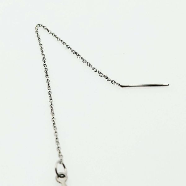 گوشواره زنانه مدل بخیه ای طرح ضربان کد 480GUZ*543