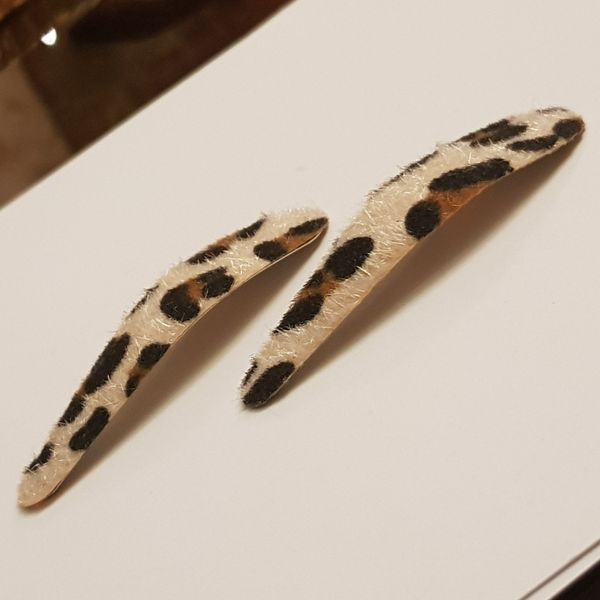 گیره مو زنانه طرح پلنگی بسته 2 عددی*500