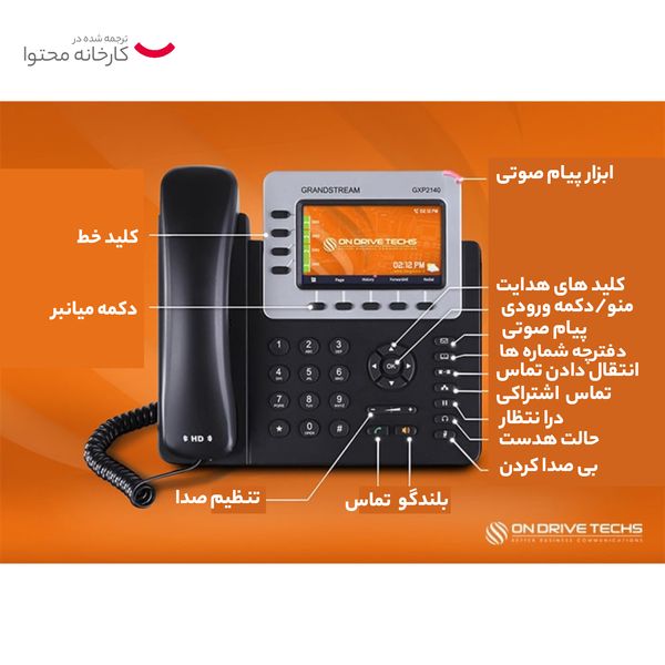 تلفن تحت شبکه گرنداستریم مدل GXP2140
