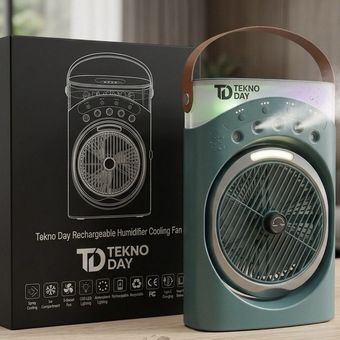 پنکه شارژی مه پاش YT-M2052 ظرفیت 3600 میلی‌آمپر ساعت