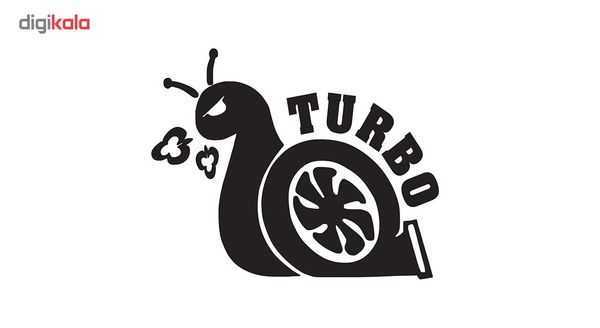 استیکر خودرو طرح Turbo
