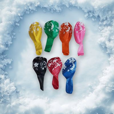 بادکنک مدل ماه و ستاره بسته 25 عددی