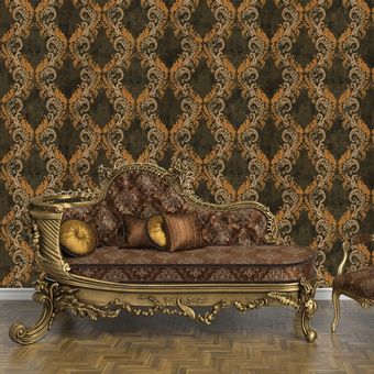 کاغذ دیواری مدل داماسک قواره ای کد 5056