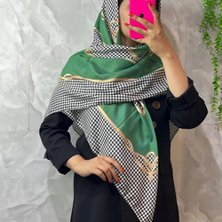 روسری طرحدار سبز 2