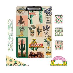 بسته لوازم تحریر مدل کاکتوس مجموعه 7 عددی ، کارتن 6 عددی