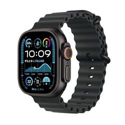 کارکرده_ساعت هوشمند اپل مدل Ultra 2 Black Titanium Case Ocean Band 49mm