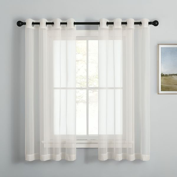 پرده تیکو دکو مدل حریر کلاسیک سایز 240x140 سانتی متر مجموعه دو عددی*14