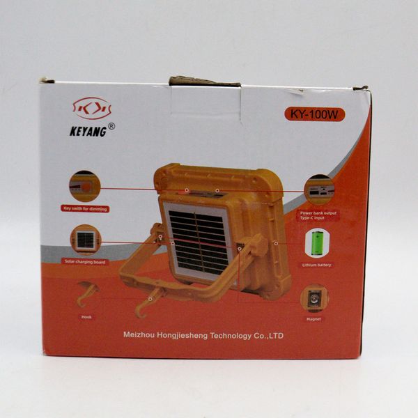پرژکتور خورشیدی 100 وات کیانگ مدل YP-KY-100W/IP66