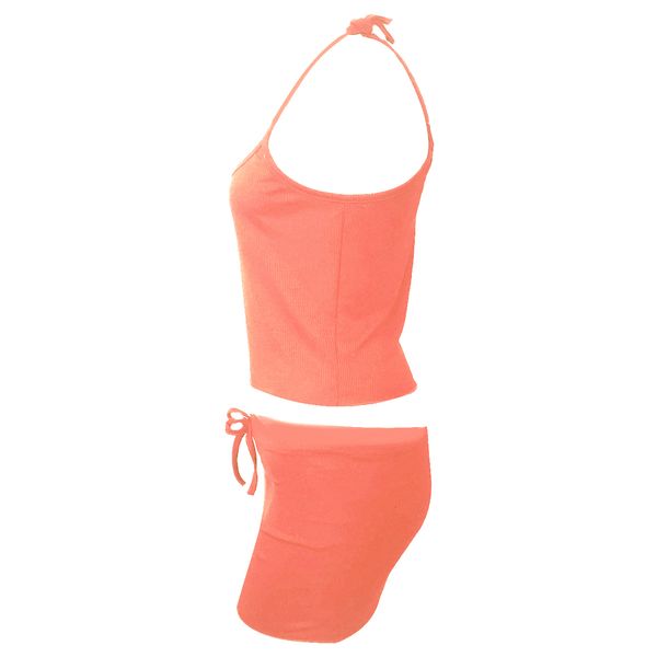 ست تاپ و شلوارک زنانه مدل SIMPLE کد tm-2287