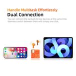 هدفون بلوتوثی QCY MeloBuds Neo – بیس عمیق، مکالمه شفاف، ضدآب