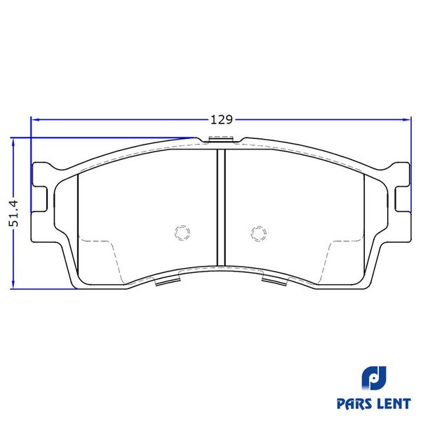 لنت ترمز جلو لنت پارس مدل 23873 مناسب برای کوئیک
