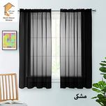 پرده نوین دکور سیلوانا مدل حریر پاکتی 180 سایز 180 × 140 سانتی متر 