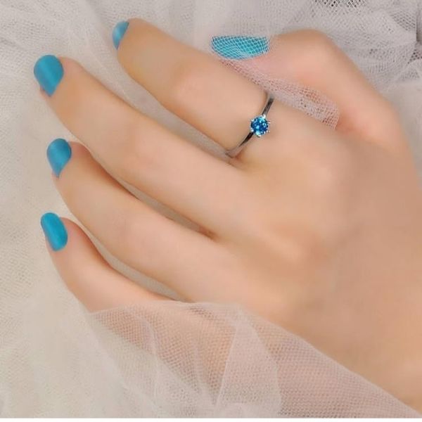انگشتر نقره زنانه تک نگین