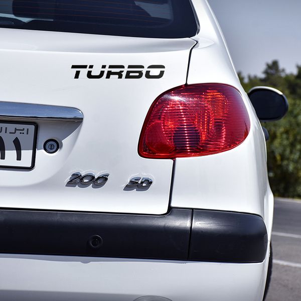 برچسب بدنه خودرو طرح TURBO کد 50017 بسته 2 عددی