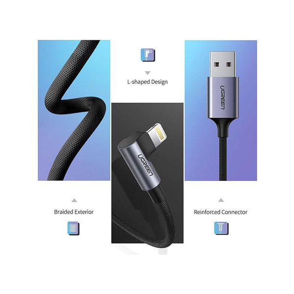 کابل تبدیل USB به لایتنینگ یوگرین مدل US299 طول 1 متر