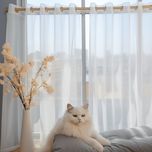 پرده تیکو دکو مدل حریر کلاسیک سایز 220*300 سانتی متر*623