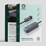 شارژر فندکی گرین لاین مدل Triple QC & PD