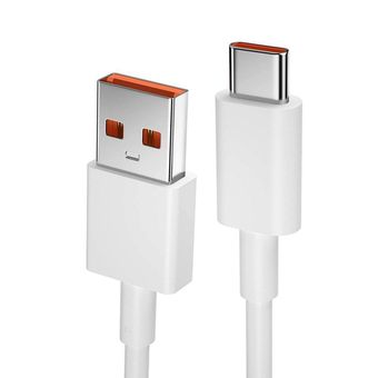 کابل شارژ USB به USB-C توربو مخصوص تمام مدل های شیائومی سرکارتنی  طول 1.2 متر