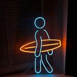 چراغ نئونی دیواری طرح موج سوار