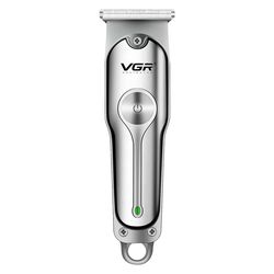 ماشین اصلاح موی سر و صورت وی جی ار مدل V-071 با تیغه دوار روکش الماس، موتور 8500 دور در دقیقه، باتری 600 میلیآمپر ساعت، شارژ US