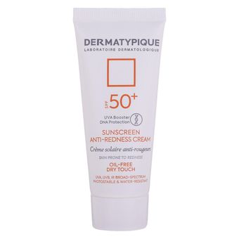 کرم ضد آفتاب بدون رنگ درماتیپیک SPF50 مدل Anti_redness ‌محافط UVB, UVA مناسب انواع پوست حجم 40 میلی‌لیتر