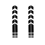 برچسب بدنه خودرو مهدیار طرح Arrows کد SM116 M بسته دو عددی*744
