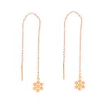 گوشواره زنانه طرح برف کد GO1471