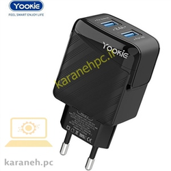 اداپتور شارژ دو پورت خروجی YOOKIE KI57