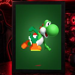 پوستر یوشی yoshi mario