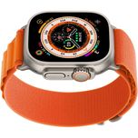 ساعت هوشمند اپل مدل Ultra 49 mm Alpine Loop دارای قابلیت های صفحه نمایش لمسی، کنترل سطح اکسیژن خون، قابلیت مکالمه از طریق بلوتوث