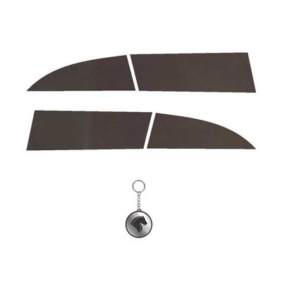 برچسب چراغ خودرو مهدیار کد Ss001 M بسته 4 عددی بهمراه سرکلیدی مناسب برای سورن