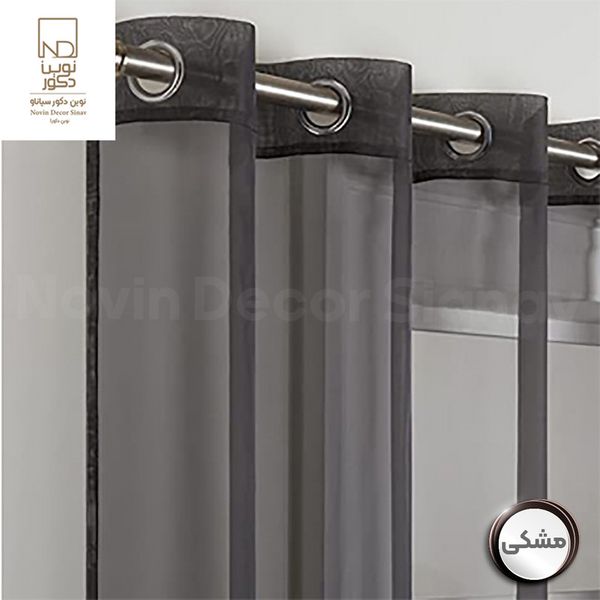 پرده نوین دکور سیاناو مدل حریر کد pb105 سایز 280×140 سانتی متر