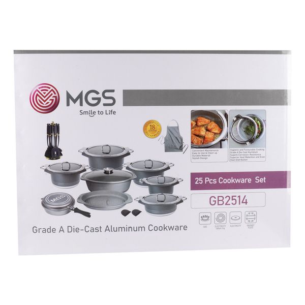 سرویس قابلمه و تابه گرانیت 25 پارچه ام جی اس مدل B کد GB2514