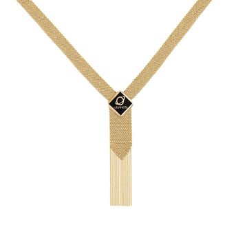 گردنبند طلا 18 عیار زنانه مریم اکرمی گلد گالری مدل ابریشم