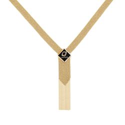 گردنبند طلا 18 عیار زنانه مریم اکرمی گلد گالری مدل ابریشم