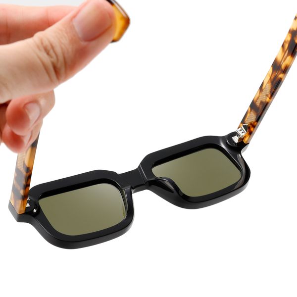 عینک آفتابی مربعی آلبرت وگ مدل S32132C2 Acetate Avantgarde Visionary