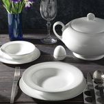 سرویس غذاخوری 28 پارچه چینی زرین ایران سری ایتالیا اف مدل مون بلان درجه عالی