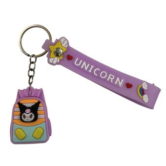 جاکلیدی مدل سیلیکونی انیمیشنی طرح کوله پشتی کرومی کد 114