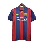 تی شرت آستین کوتاه ورزشی مردانه مدل بارسلونا Home 2015