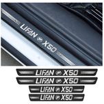 برچسب پارکابی خودرو  ایلیدن طرح کربن مدل B0026 مناسب برای لیفان x50 بسته 4 عددی