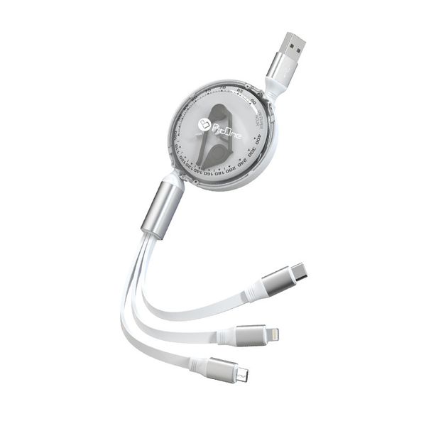 کابل تبدیل USB به USB-C / microUSB / لایتنینگ پرووان مدل PCC118R