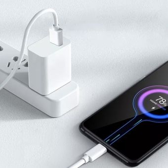 شارژر شیائومی مدل MDY-11-EY 33wfast 3pin original به همراه کابل تبدیل usb-c