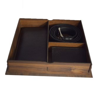 ست هدیه مردانه مدل چرم طبیعی کد 077