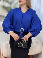 شومیز کرپ حلقه ای2823