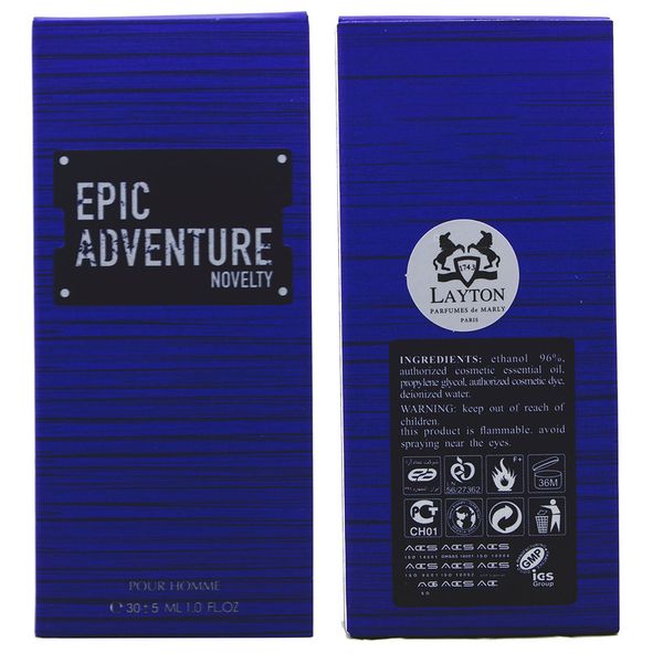 عطر جیبی مردانه عماد آرا مدل Epic Adventure Novelty حجم 30 میلی لیتر
