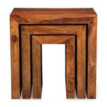 میز عسلی مدل هانی مجموعه سه عددی